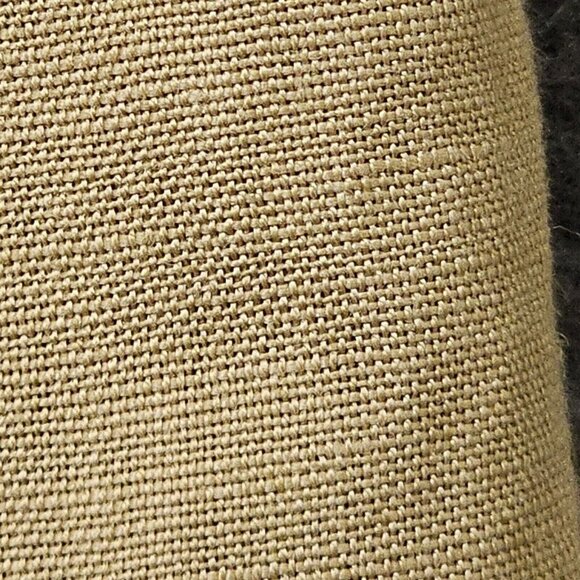 Kenar Pants Womens Sz 16 Linen Blend‎ Brown Embroidered Floral Wide Leg Side Zip - Picture 5 of 16